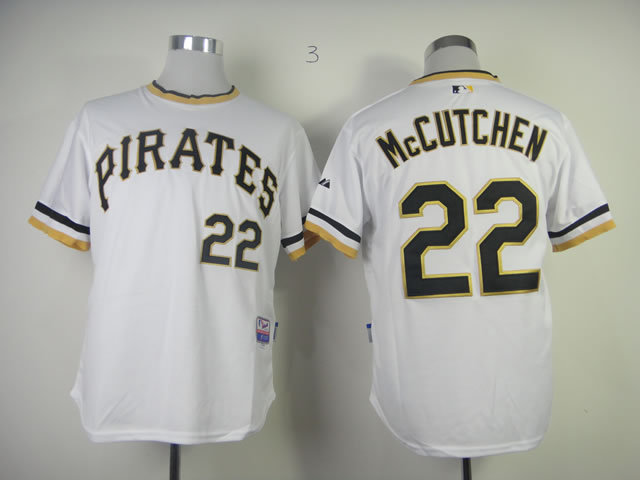Men Pittsburgh Pirates #22 Mccutchen White MLB Jerseys